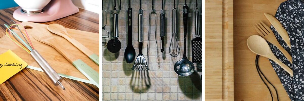 Montage photo ustensiles de cuisine